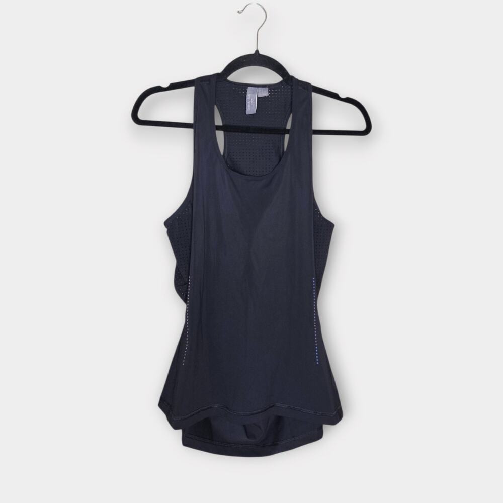 Sweaty Betty Black Ventilated Open Back Running Racerback Tank Women's 8-10